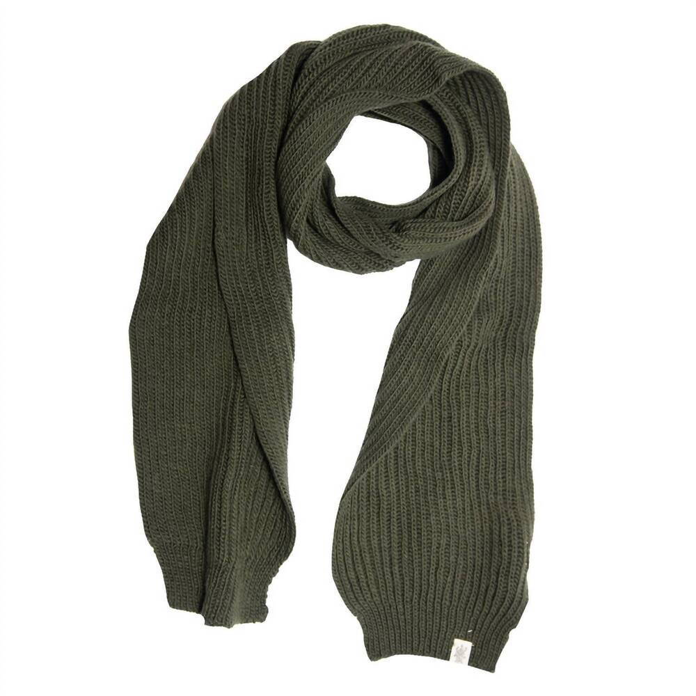 NEW NIRVANNA DESIGNS laurent rib scarf in olive